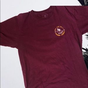 Maroon Vans Tshirt